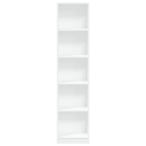Bücherregal Weiß 40x24x176 cm