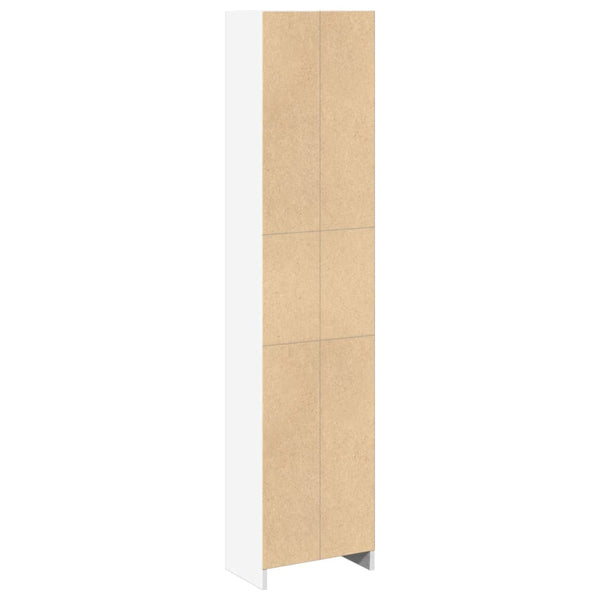 Bücherregal Weiß 40x24x176 cm