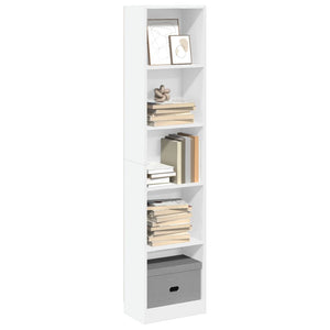 Bücherregal Weiß 40x24x176 cm