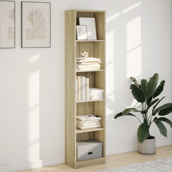 Bücherregal Sonoma Eiche 40x24x176 cm