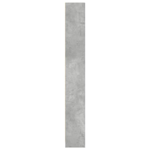 Betongraues Bücherregal 40x24x176 cm