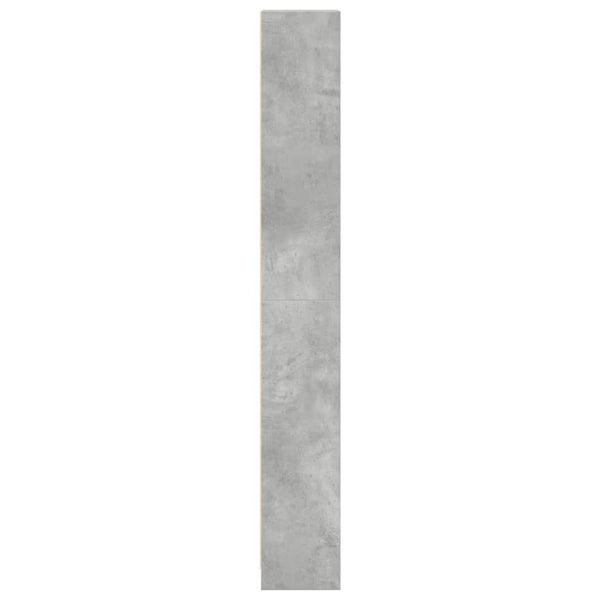Betongraues Bücherregal 40x24x176 cm