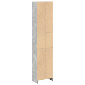 Betongraues Bücherregal 40x24x176 cm
