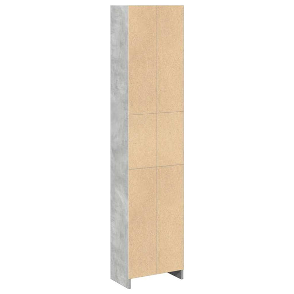 Betongraues Bücherregal 40x24x176 cm