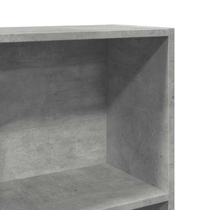 Betongraues Bücherregal 40x24x176 cm