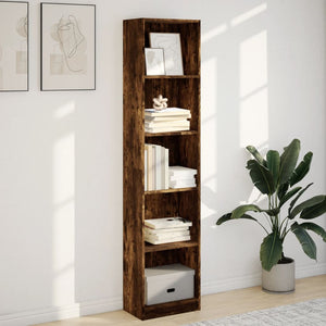 Bücherregal Räuchereiche 176 cm Hoch