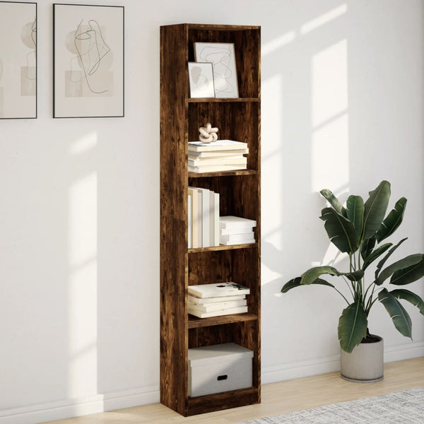 Bücherregal Räuchereiche 176 cm Hoch