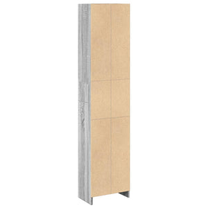 Bücherregal Grau Sonoma 40x24x176 cm