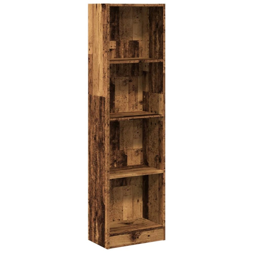 vidaXL Bookcase Reclaimed Wood Look 40x24x176 cm Engineered Wood