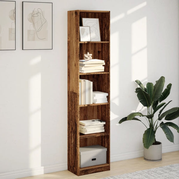 Bücherregal Altholz-Optik, 176 cm hoch