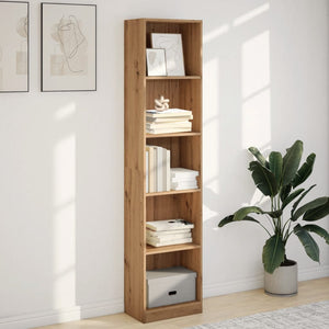 vidaXL Bibliothèque chêne artisan 40 x 24 x 176 cm bois d'ingénierie