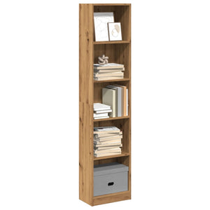 vidaXL Bibliothèque chêne artisan 40 x 24 x 176 cm bois d'ingénierie