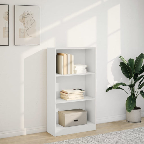 Weißes Bücherregal 60x24x109 cm