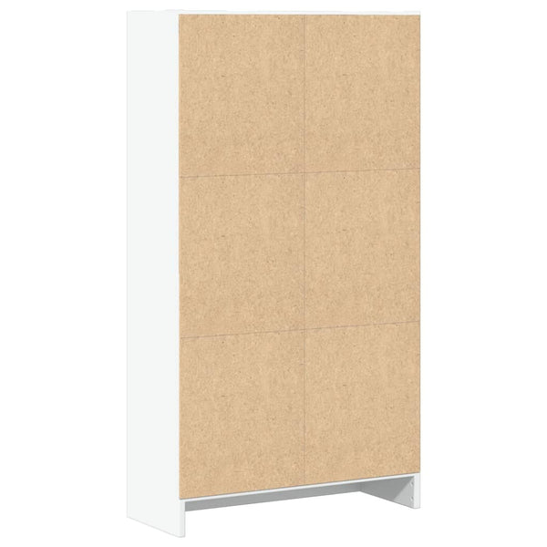 Weißes Bücherregal 60x24x109 cm