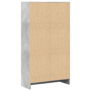 Bücherregal Betongrau 60x109 cm
