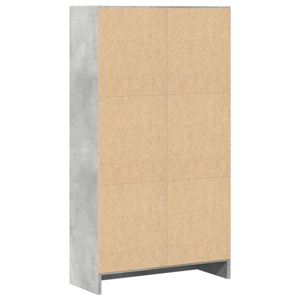 Bücherregal Betongrau 60x109 cm