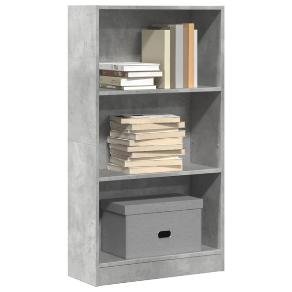 Bücherregal Betongrau 60x109 cm