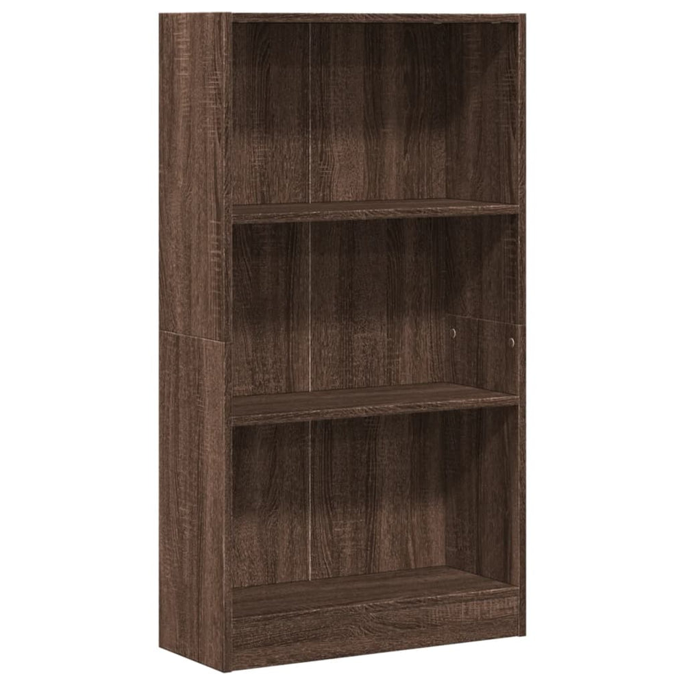 vidaXL Bookshelf Brown Oak Look 60x24x109 cm Engineered Wood
