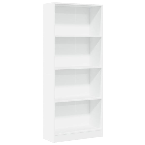 Weißes Bücherregal 60x24x143 cm