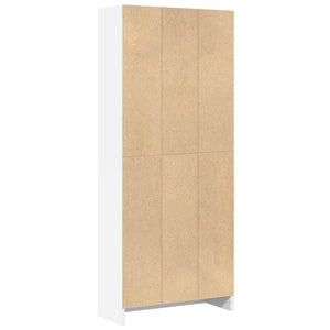 Weißes Bücherregal 60x24x143 cm