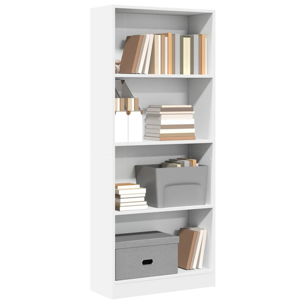Weißes Bücherregal 60x24x143 cm