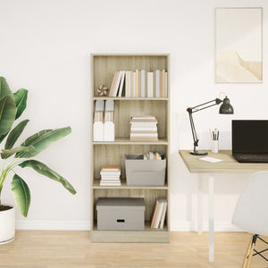 Bücherregal Sonoma Eiche 60x24x143 cm