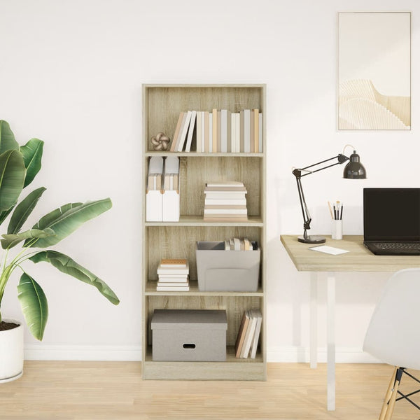 Bücherregal Sonoma Eiche 60x24x143 cm