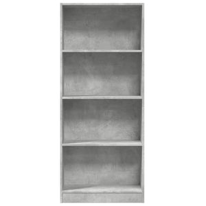 Bücherregal Betongrau 60x24x143 cm