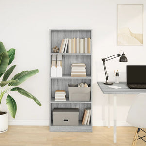 Bücherregal Grau Sonoma 60x143 cm