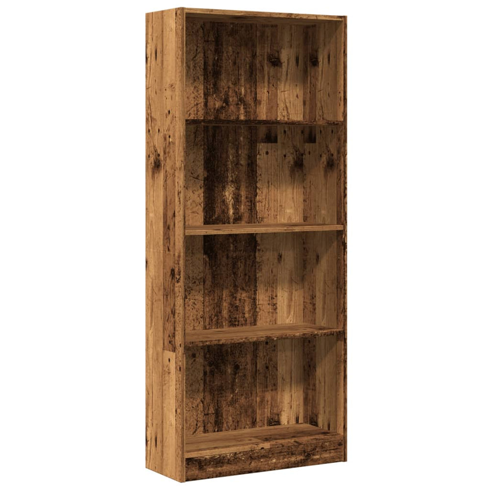 vidaXL Bookcase Reclaimed Wood Look 60x24x143 cm Engineered Wood