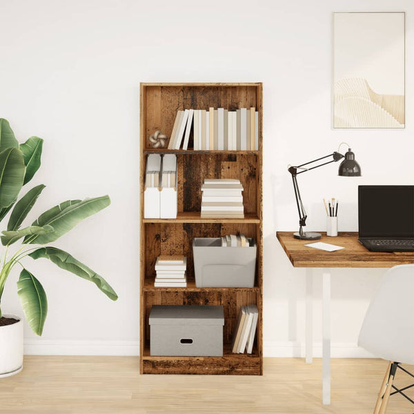 Bücherregal Altholz-Optik 60x143 cm