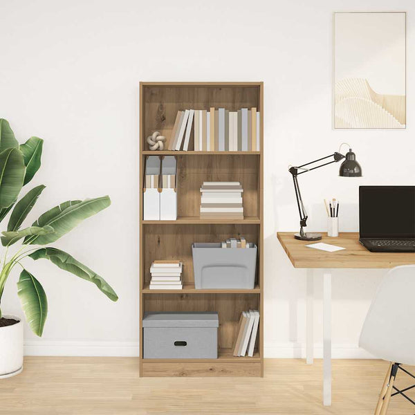 Bücherregal Artisan Eiche 60x24x143 cm