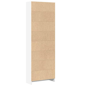 Bücherregal Weiß 60x24x176cm
