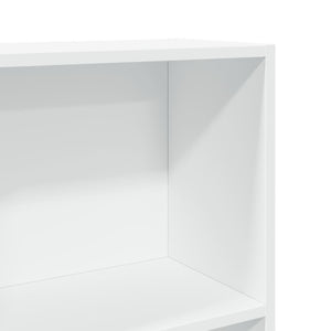 Bücherregal Weiß 60x24x176cm