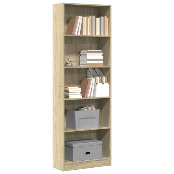 Bücherregal Sonoma Eiche 60x24x176 cm