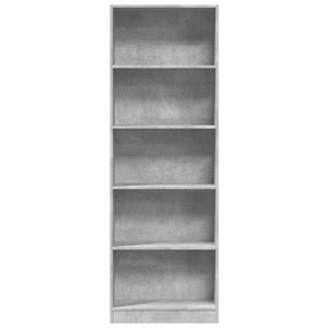 Bücherregal Betongrau 60x176 cm