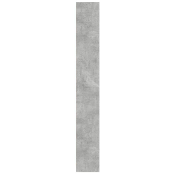 Bücherregal Betongrau 60x176 cm