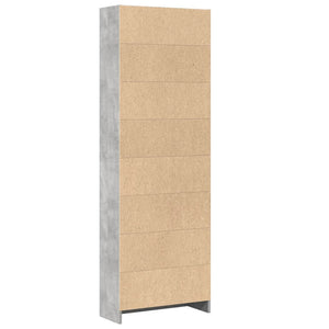 Bücherregal Betongrau 60x176 cm