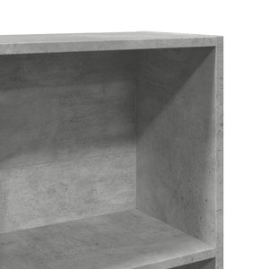 Bücherregal Betongrau 60x176 cm