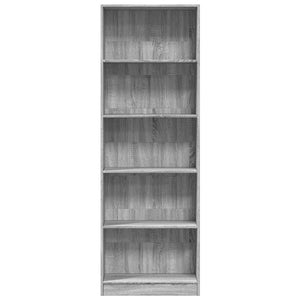 Bücherregal Grau Sonoma 60x176 cm