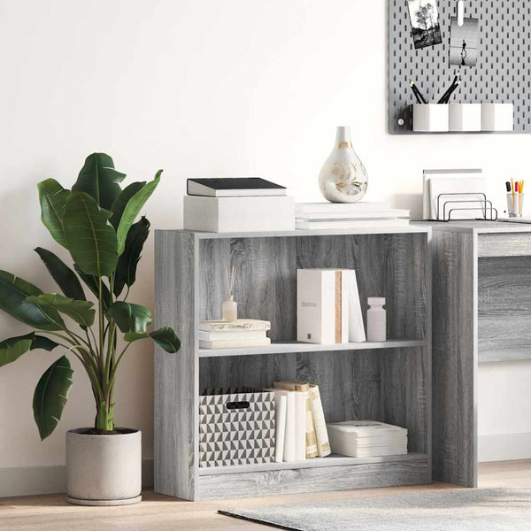 Bücherregal Grau Sonoma 80cm