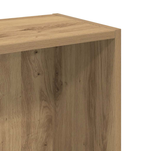 vidaXL Bibliothèque chêne artisan 80x24x76 cm Bois d'ingénierie