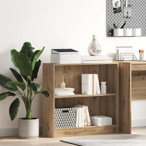 vidaXL Bibliothèque chêne artisan 80x24x76 cm Bois d'ingénierie