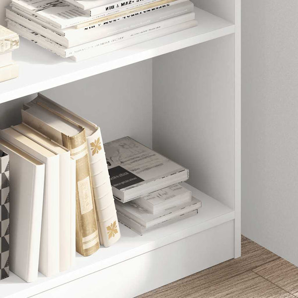 Bücherregal Weiß 80x24x109 cm