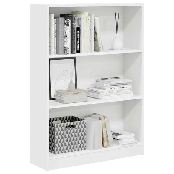 Bücherregal Weiß 80x24x109 cm