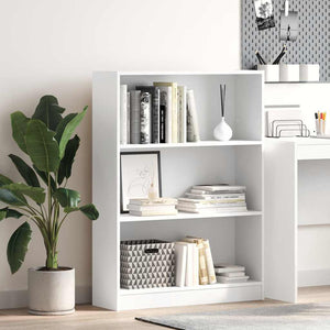 Bücherregal Weiß 80x24x109 cm