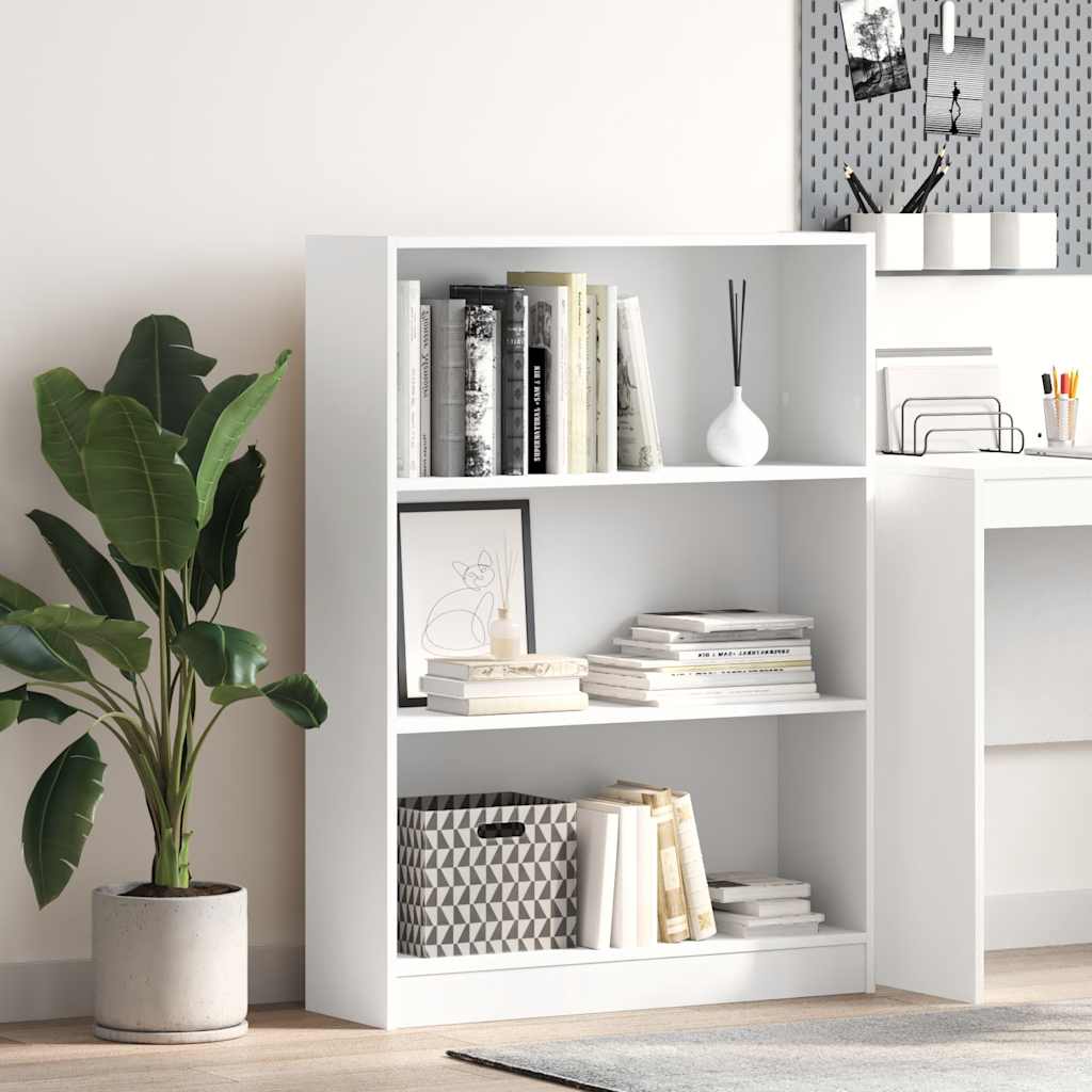 Bücherregal Weiß 80x24x109 cm