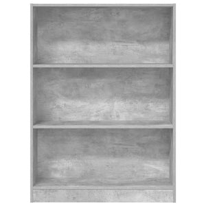 Betongraues Bücherregal 80x109 cm