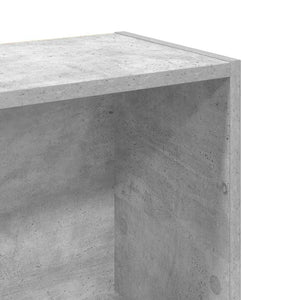Betongraues Bücherregal 80x109 cm