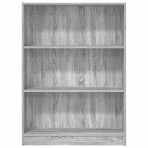 Bücherregal Grau Sonoma 80x24x109 cm